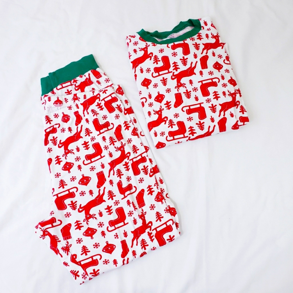 Carter's Red Reindeer Holiday Matching Family Pajama Set Size XL Unisex